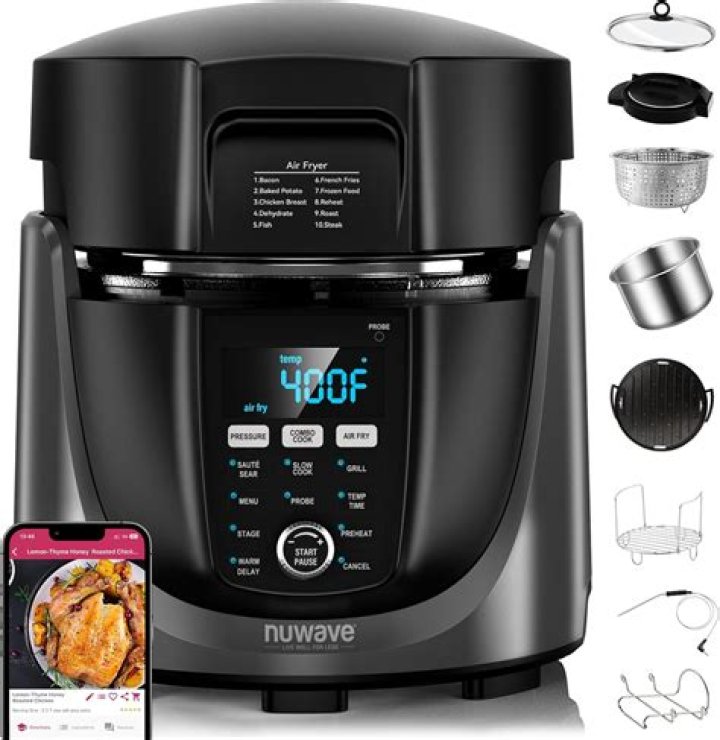 Air fryer and pressure cooker