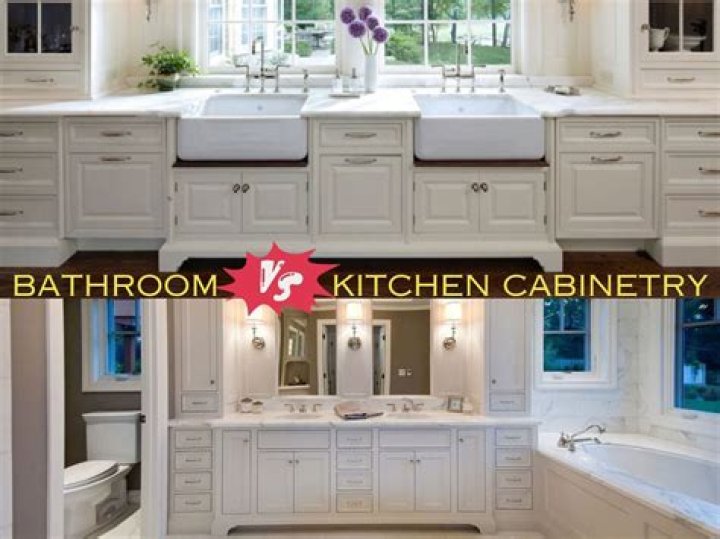 Are kitchen and bathroom cabinets the same