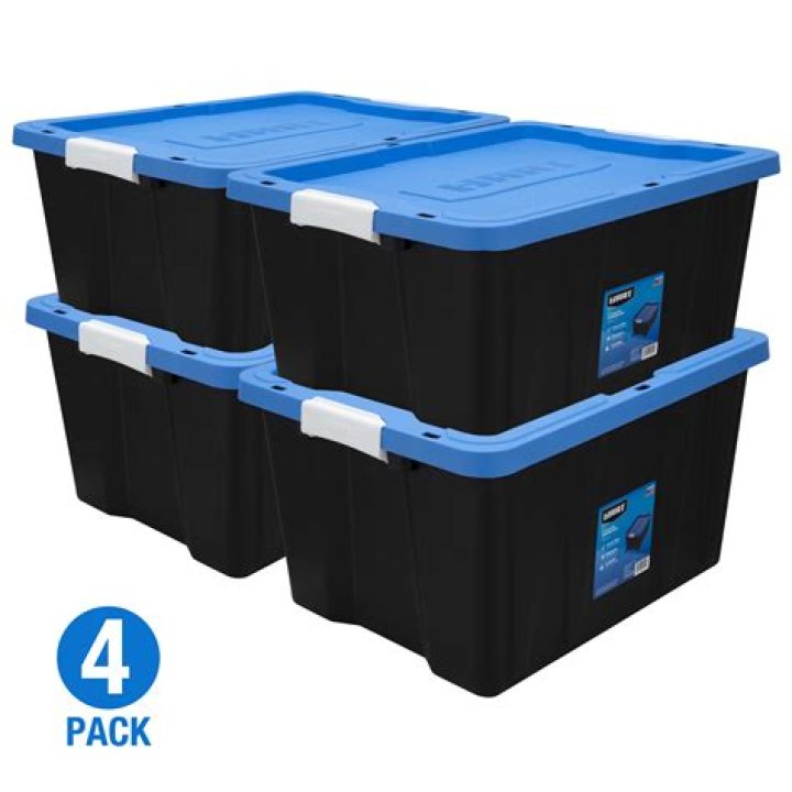 Are there any heavy duty storage containers that are waterproof?