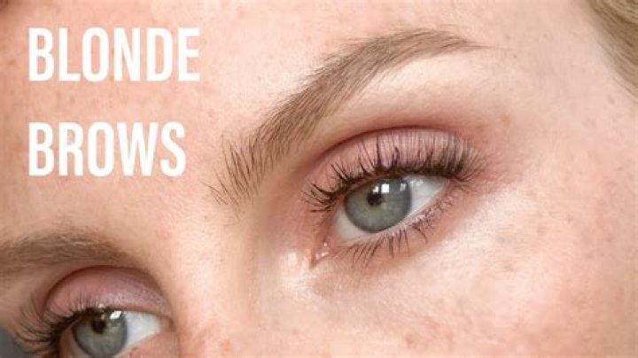 Blonde eyebrows - How To Discuss