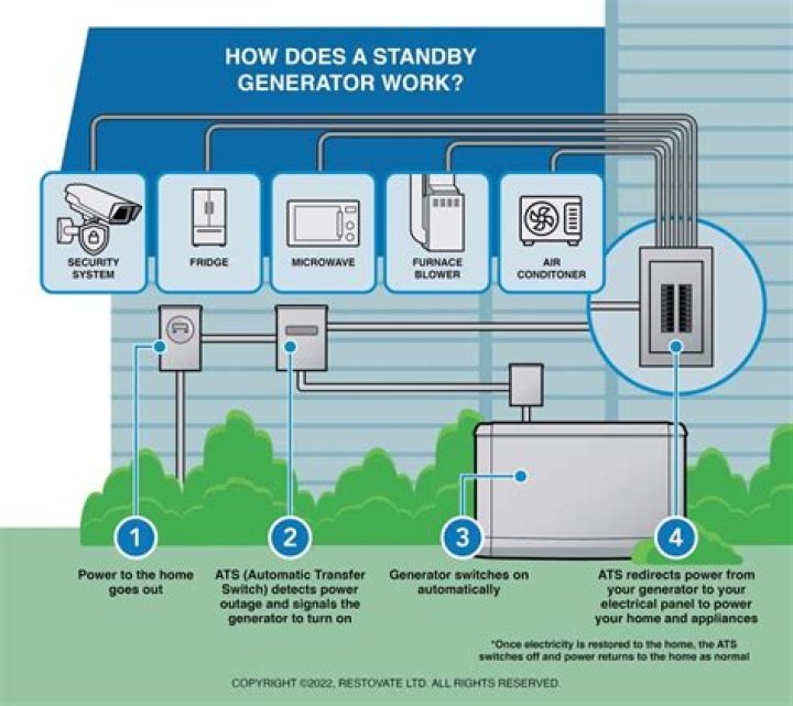 Can a generator be connected to shore power?