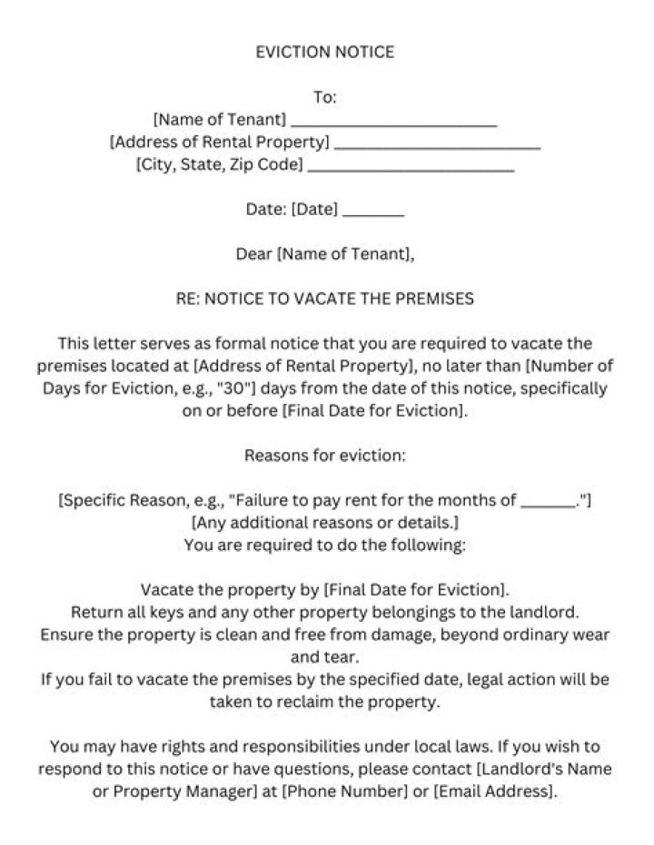 Can a landlord evict you through text?