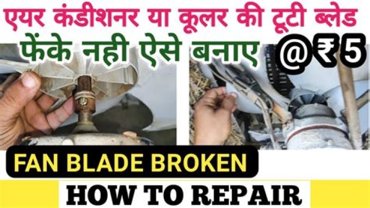 Can you drive a car with a broken fan blade?