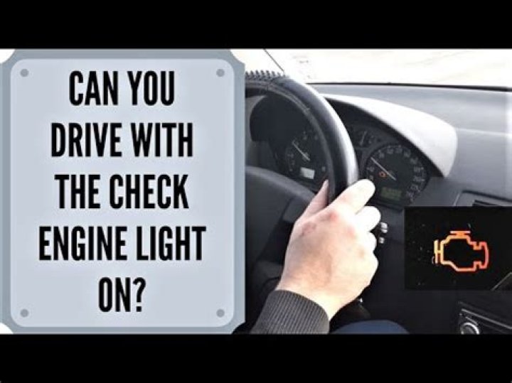 Can you drive with check engine light on?