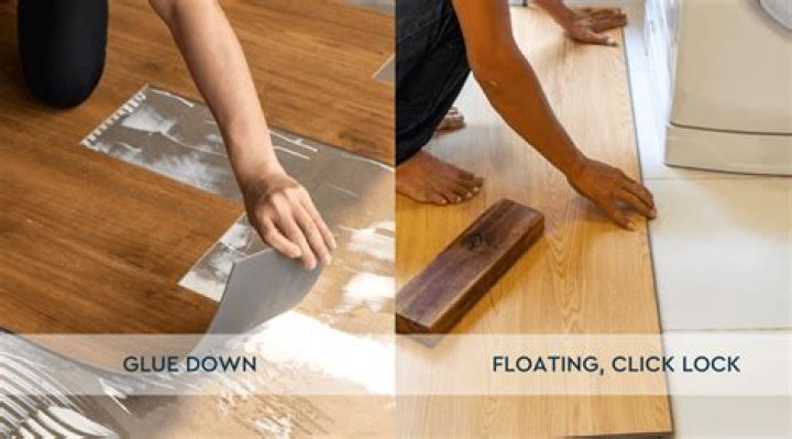 Can you glue down click flooring