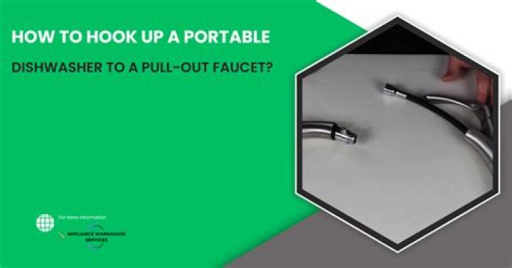 Can you hook up a portable dishwasher to a pull out faucet
