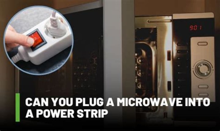 Can you plug microwave into stove?