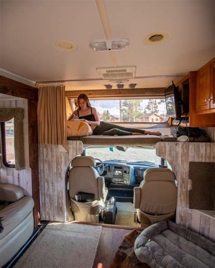 Can you sleep in the back of an RV while driving?