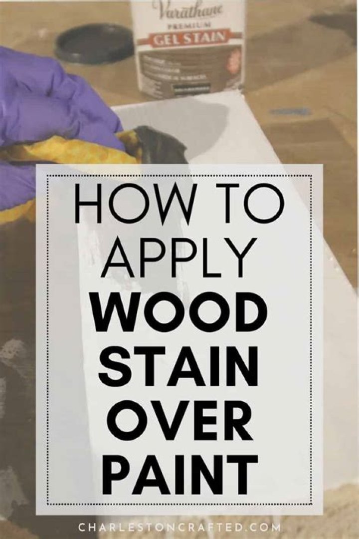 Can you stain over painted letters