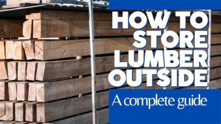 Can you store lumber outside