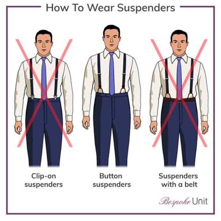 Can you wear a tie with suspenders