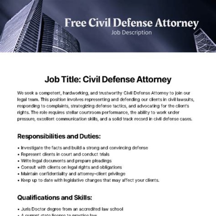 Civil defense attorney - How To Discuss