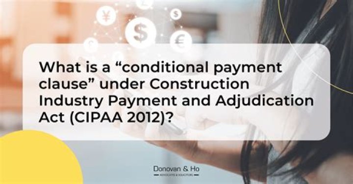 Conditional Payment Clause - How To Discuss