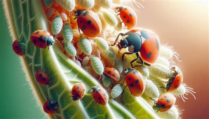 Do ladybugs eat psyllids
