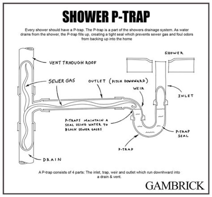 Do RV showers have p traps?