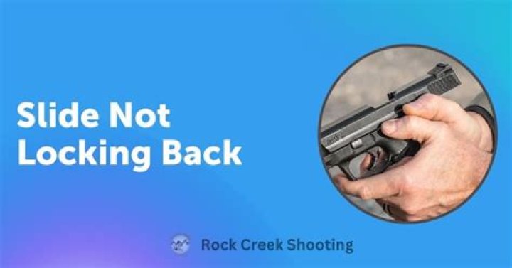 Do you lock the slide back on a semi automatic pistol?