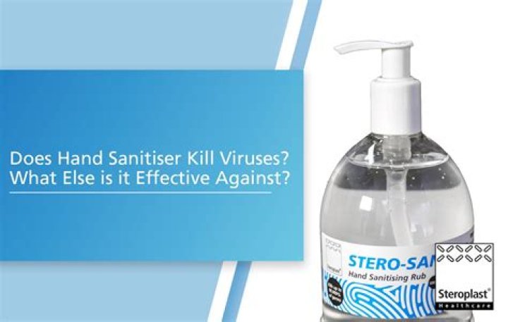 Does hand sanitizer kill giardia