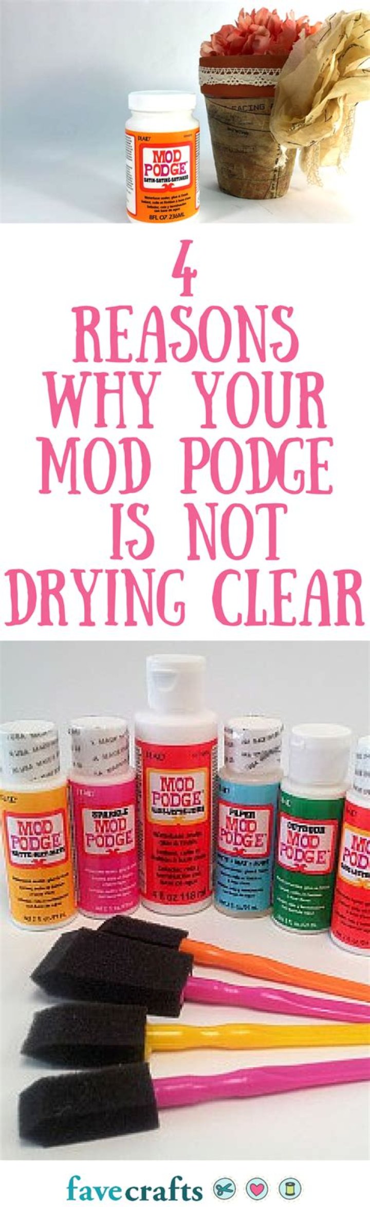 Does Mod Podge Dry Clear