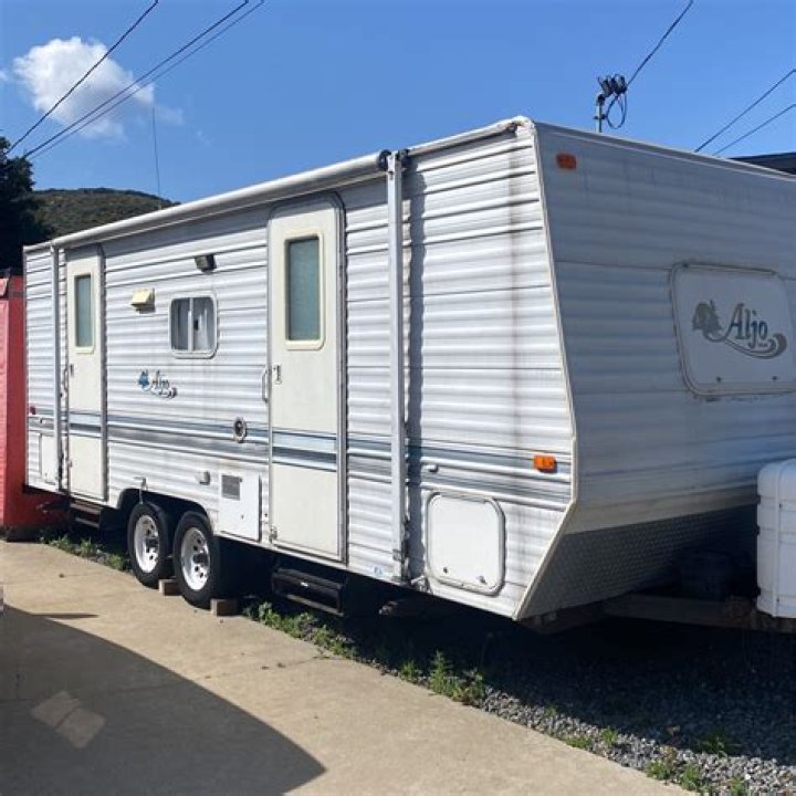 How big is a 2014 Aljo travel trailer?