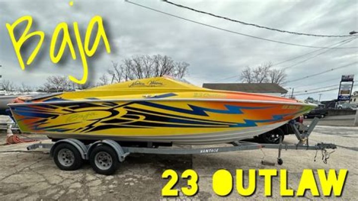How big is a Baja 23 outlaw boat?