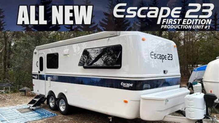 How big is an escape 23 travel camper?