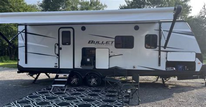 How big is the Keystone bullet travel trailer?