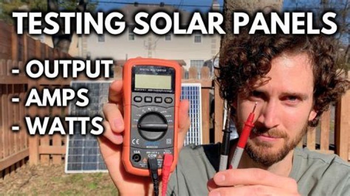 How can I check the voltage of my solar panel?