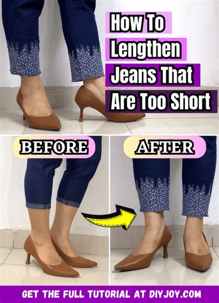 How can I lengthen my jeans?
