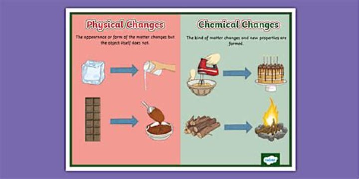 How can you distinguish between physical and chemical changes