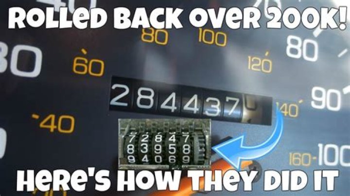 How can you tell odometer rollback?