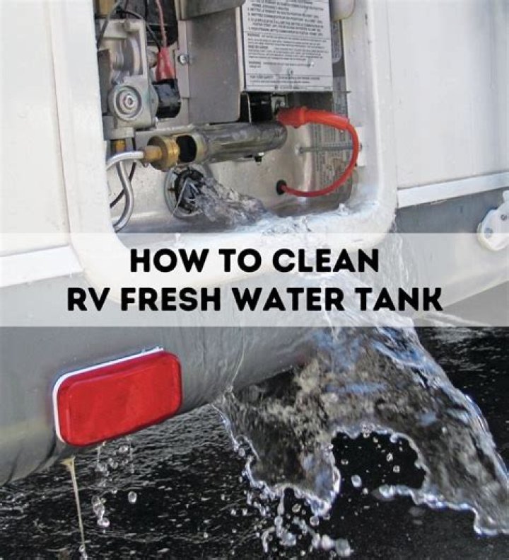 How do I clean my RV water tank with vinegar?
