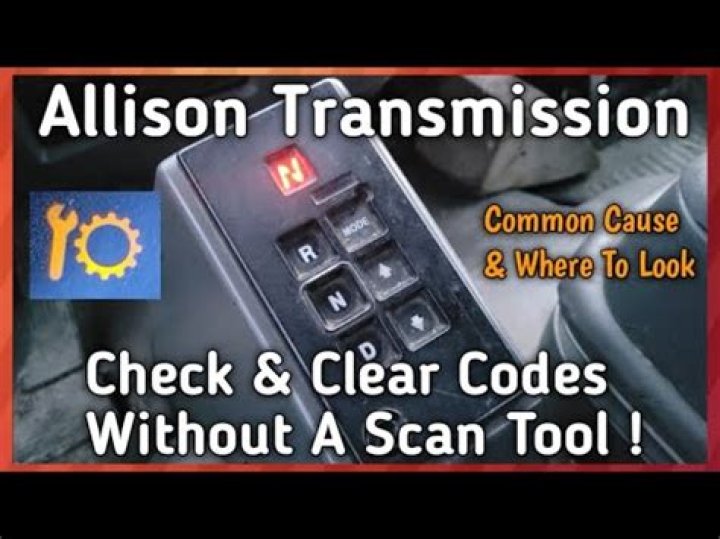 How do I clear my Allison code?
