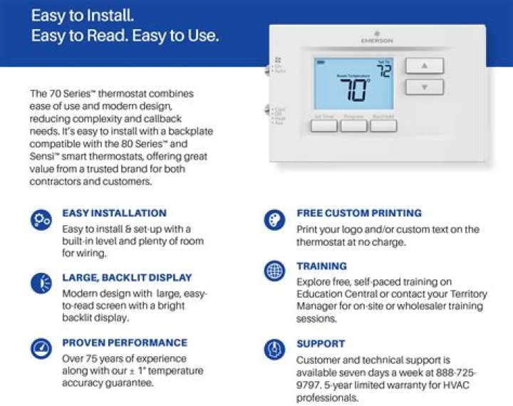 How do I know if my Emerson thermostat is bad?