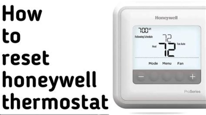 How do I reset my heating thermostat?