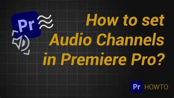 How do I separate audio channels in Premiere