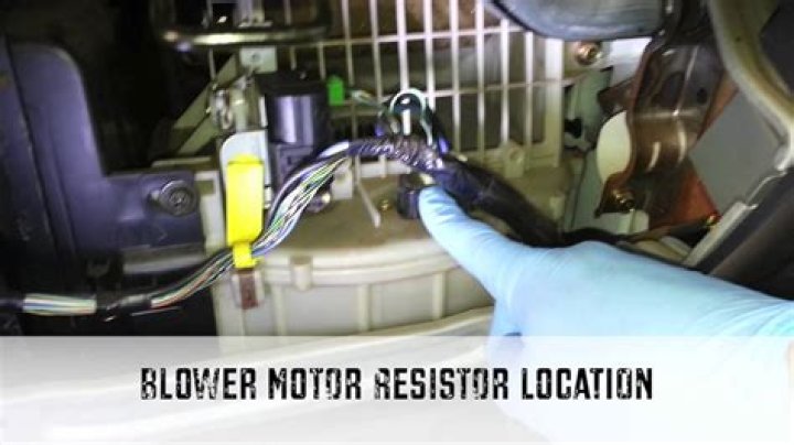 How do you change the blower motor resistor?