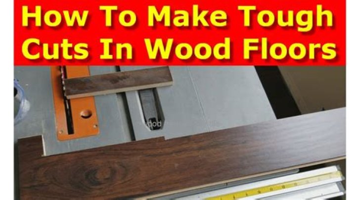 How do you cut hardwood flooring