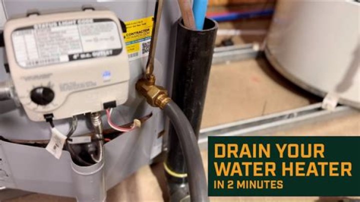 How do you drain a hot water heater for removal?