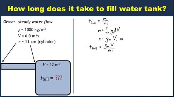 How do you fill water from one tank to another?