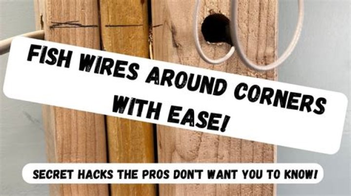 How do you fish wire through joists?