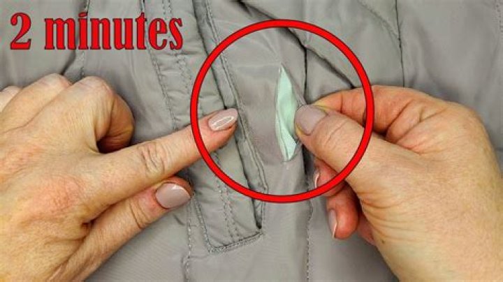 How do you fix a burn hole in a nylon jacket