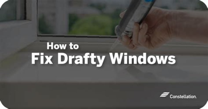 How do you fix drafty old windows