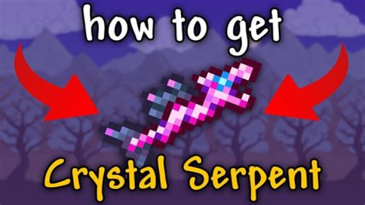 How do you get a crystal serpent in Terraria