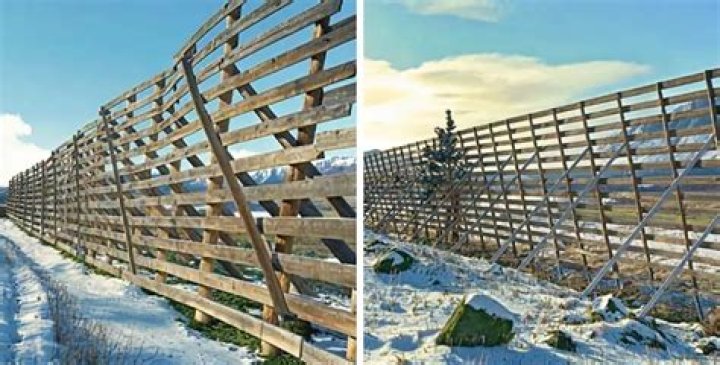 How do you install a wooden snow fence