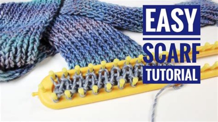 How do you make a long loom scarf