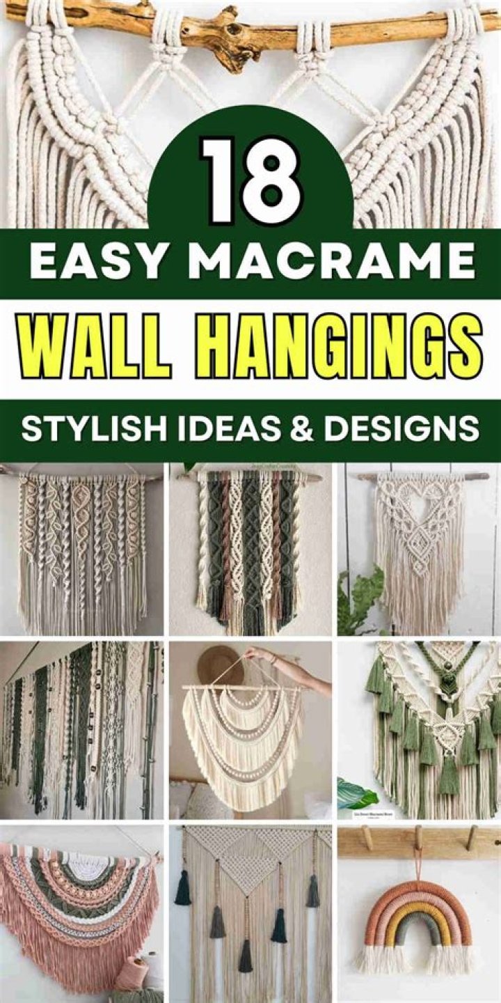 How do you make macrame wall decor
