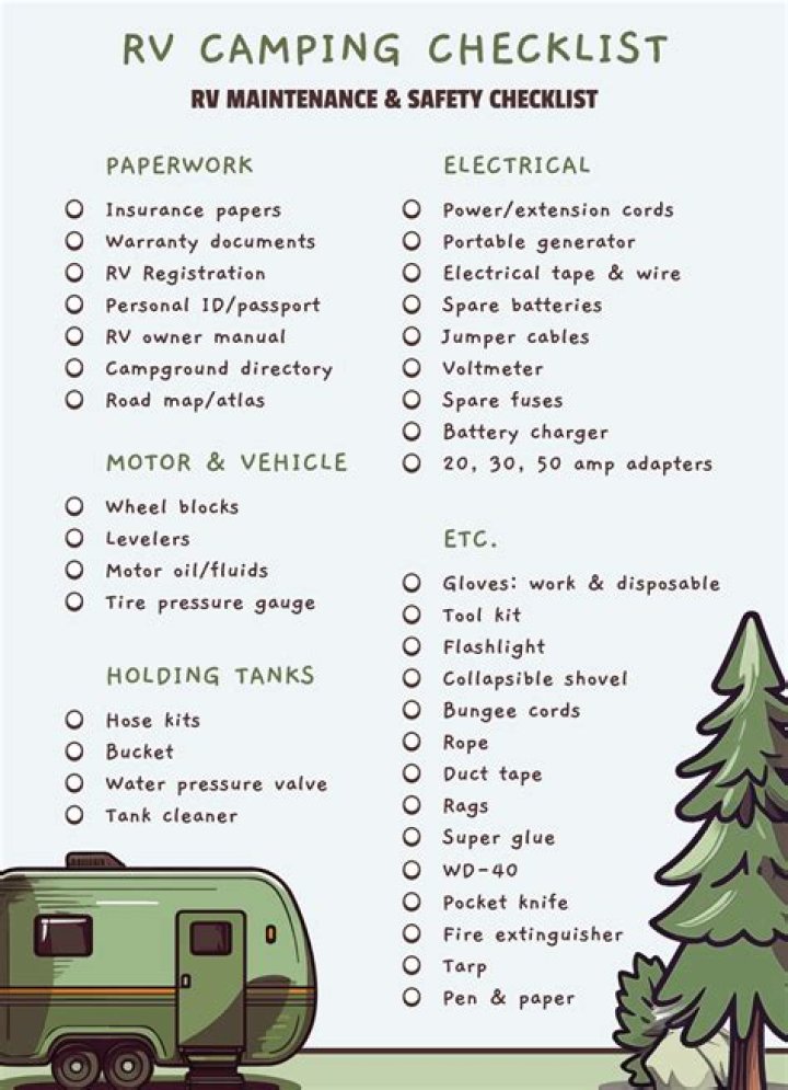 How do you prepare a camping trailer?