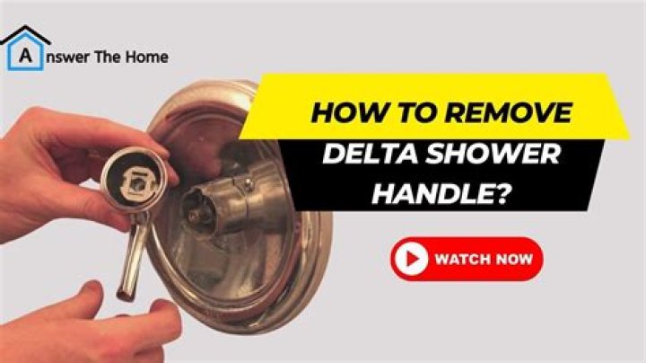 How do you remove a Delta shower handle screw