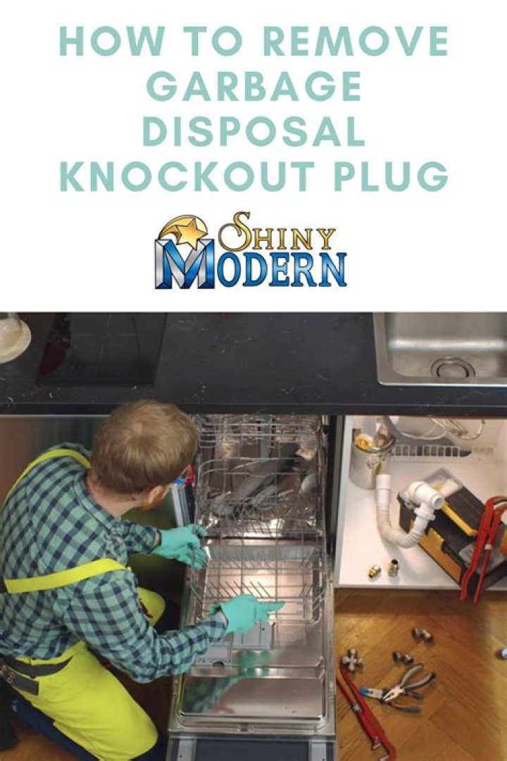 How do you remove a knockout plug from a dishwasher