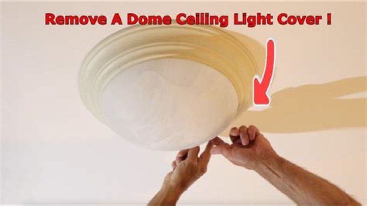 How do you remove a plastic dome light cover?
